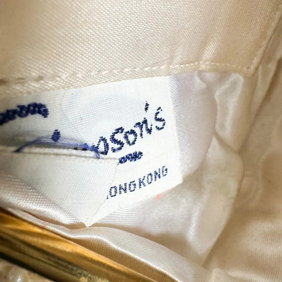 Vintage 50s 60s Simpsons Beaded Ivory Wedding Red Carpet Purse - Picture 11 of 11